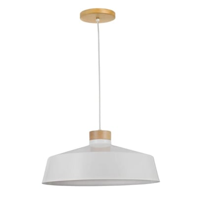 Colgante 1L E27 Vibrance Blanco D45,5CM