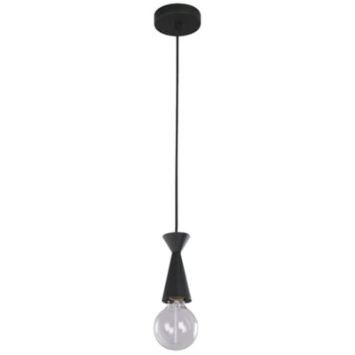 Colgante 1L Pia E27 Negro