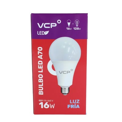Lampara LED Bulbo 16W E27 6500K - NT