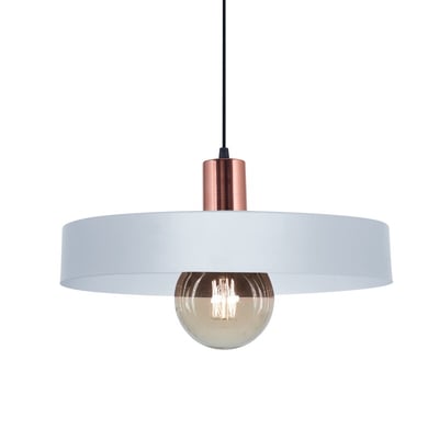 Colgante 1L Balcarce Blanco y Cobre