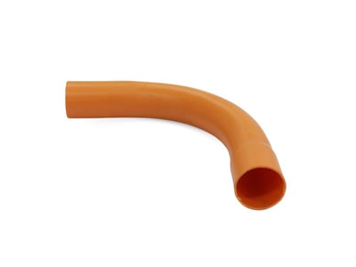 Curva Conduit Corta de 25 MM X 90° - Naranja. VCP