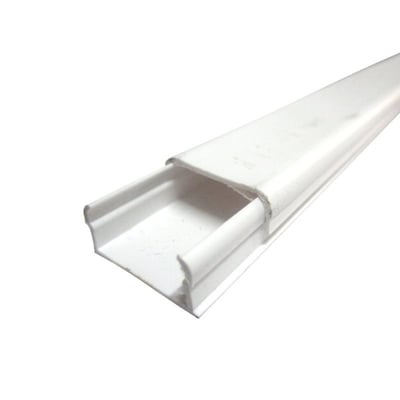 Cablecanal 20X10MM Blanco C/Adhesivo