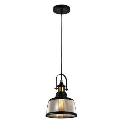 Colgante Soho Ambar Negro 1L E27