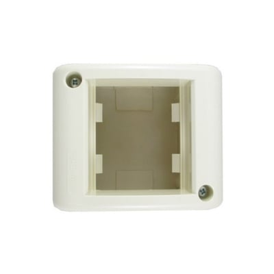 Caja Ext. Plastica 2 Modulo Marfil