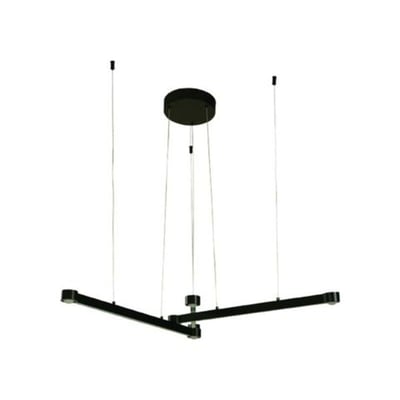Colgante LED Dual 36W 3000K Dimm 100-277V Negro