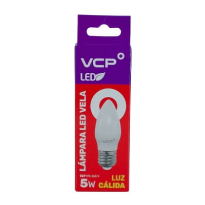 Lampara LED Vela 5W E27 2700K Esme