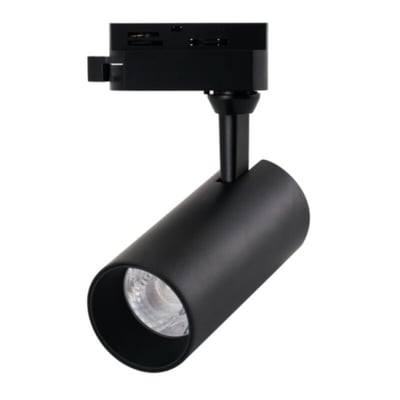 Cabezal LED P/ Riel Monofasico Alire New 24W 3000K Negro 24G