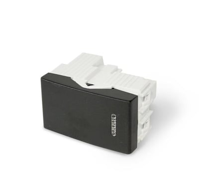 Interruptor Unipolar Pulsador Simple Negro - LM