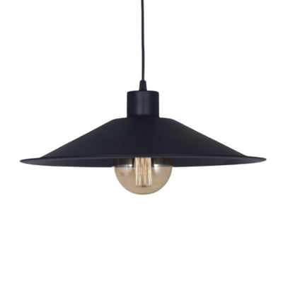 Colgante Ensenada 1L E27 25CM Negro