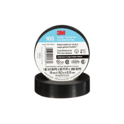 Cinta Aisladora Temflex 165 Negro 19MM X 18M