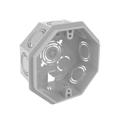 Caja de Conexión 3X3. Embutir Gris KALOP