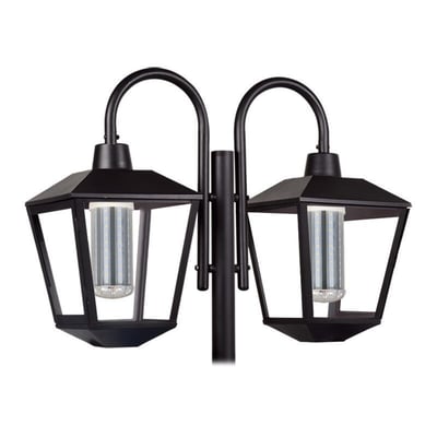 Farola Trapezoidal Doble 2XE27 con Pedestal 2MTS