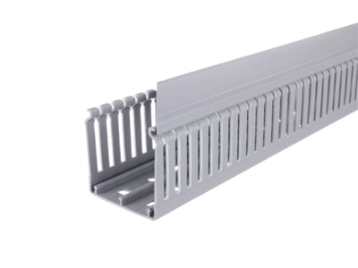 Cablecanal 60X60MM Gris Ranurado calado angosto