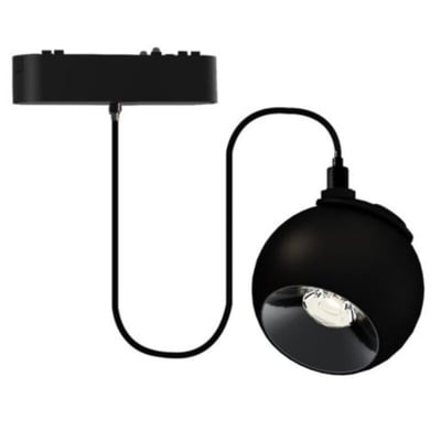 Colgante LED Magnetico Semi Esfera 12W 3000K 24º Negro