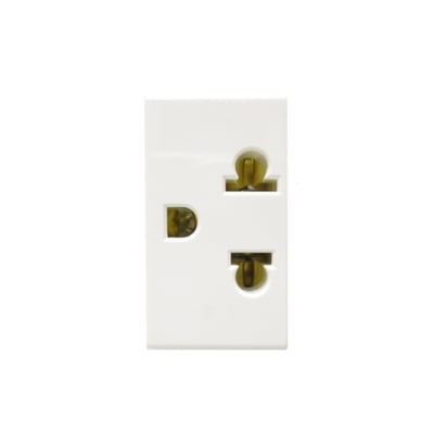 Modulo Toma P/ Comp. con Tierra Duomo Blanco 15-16A