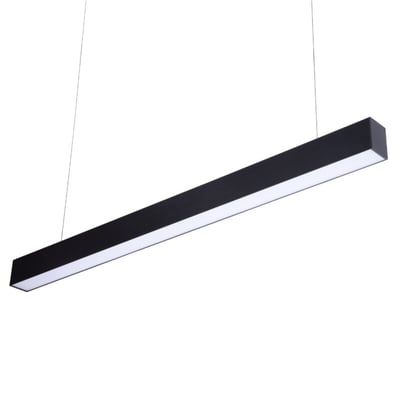 Lineal LED de Aluminio 36W 4000K Negro 120CM C/ Accesorios