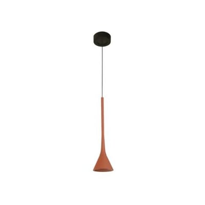 Colgante LED Sasha 6W 3000K 100-240V Negro y Terracota