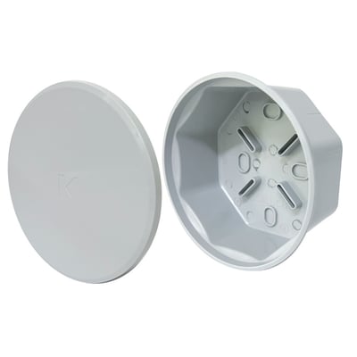 Caja Ext. Plást. de Conexión con Tapa Gris KALOP