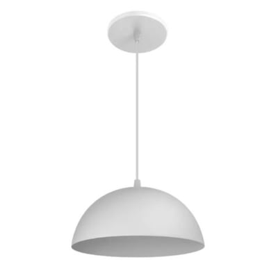 Colgante Cléo E27 Blanco 30CM