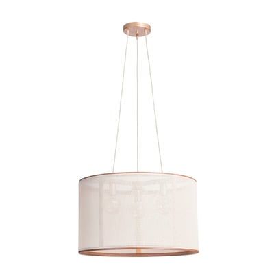 Colgante Apollo 1L E27 D65CM Castaño