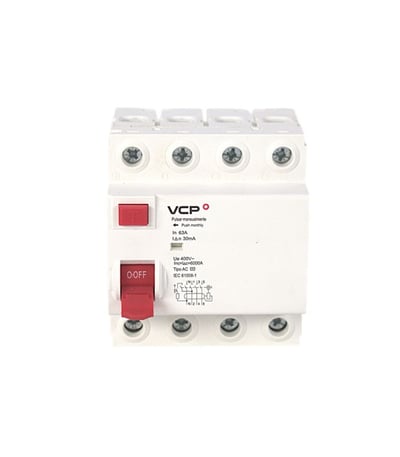 Disyuntor Diferencial KRD2 4X 63A 30MA - VCP