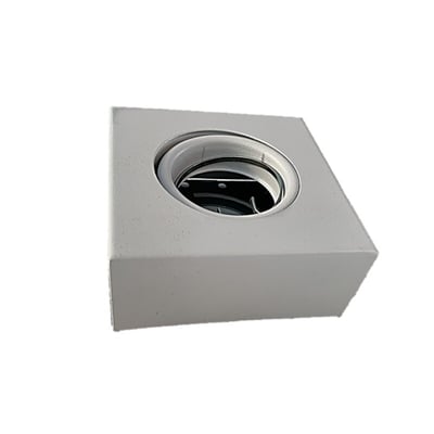 Plafon Ado Direccionable 1 UZ Vedia Blanco GU10 Cuadrado 10X10X4
