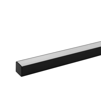 Perfil Lineal Individual Alum Ado 2M 23X23,5MM Negro