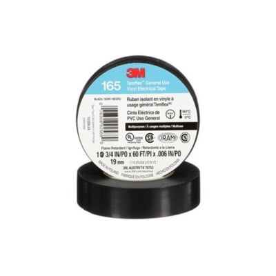Cinta Aisladora Temflex 165 Negro 19MM X 9M