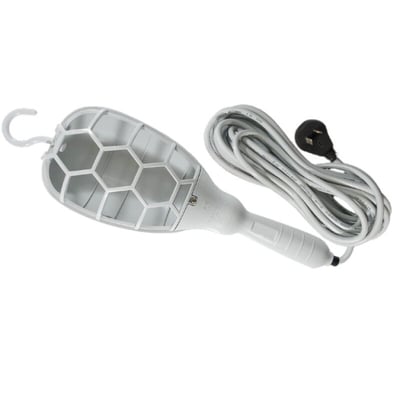 Lampara Portatil X 5 MTS. con Interruptor Color Gris