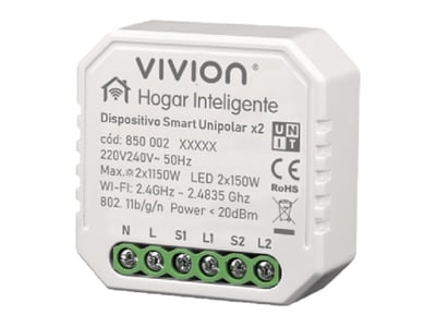 Dispositivo WIFI Int. Unip. 2x5A. Presta Pro