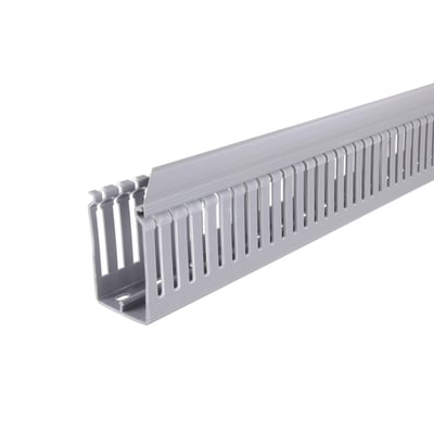 Cablecanal 40X40MM Gris Ranurado calado angosto