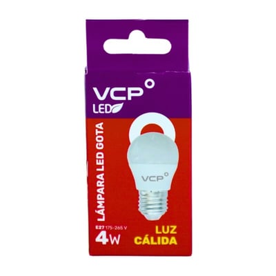 Lampara LED Gota 4W E27 3000K