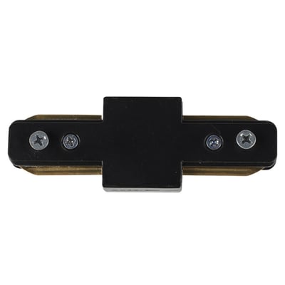 Conector Recto para Riel Negro