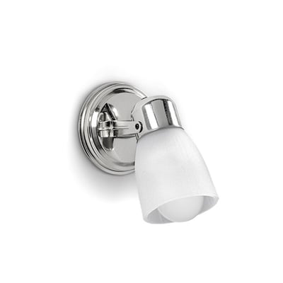Aplique 1 Luz C/Tulipa Belen Plata E27