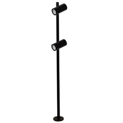 Luminaria de Piso Guben 1.10M 2XGU10 Negro Opaco