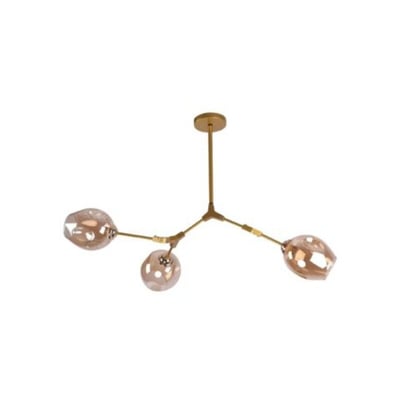 Colgante Orion 3L E27 Ambar Dorado