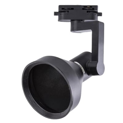 Cabezal P/ Riel Monofasico PAR30 Classic Negro D115 L140