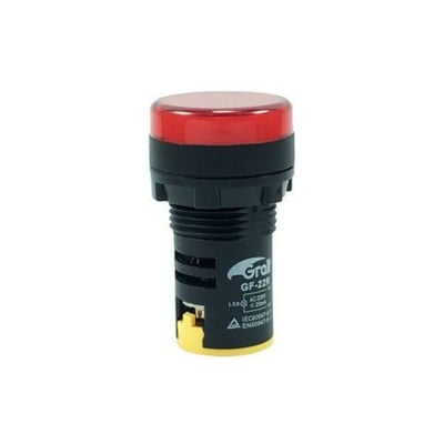 Luz Piloto LED Rojo 22MM 220V AC