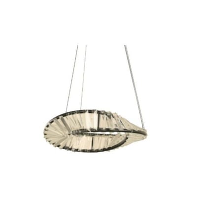 Colgante LED Flat 12W 3T C/ Control Negro