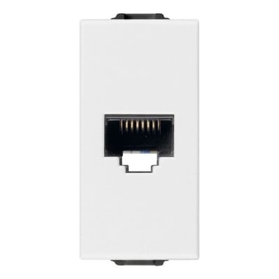 Modulo Toma P/Red RJ45 Netsafe cat5e Blanco Neve UP