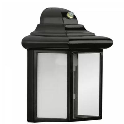 Farol Exterior 1L E27 Vidrio Color Negro