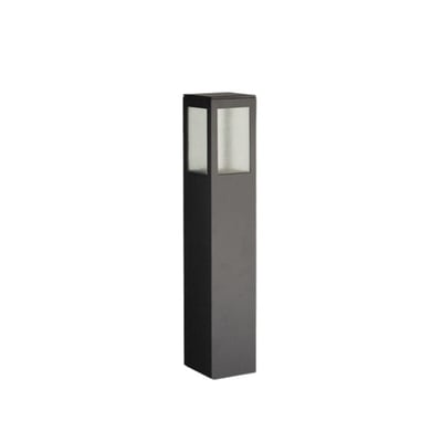 Farola Balizador Garten VCP Vidrio 1XE27 Aluminio Negro 30CM