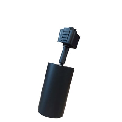 Cabezal P/ Riel Monofasico 1L GU10/MR16 Negro H10CM