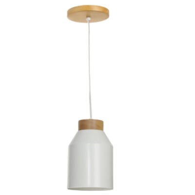 Colgante 1L E27 Vibrance Blanco - D15CM