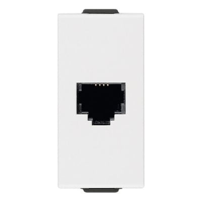 Modulo Toma Telefono RJ11 Blanco Neve UP