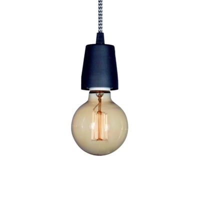 Colgante 1 Luz Vintage E27 Negro