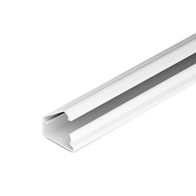 Cablecanal 20X10MM Blanco C Bisagra y Adhesivo. GENROD