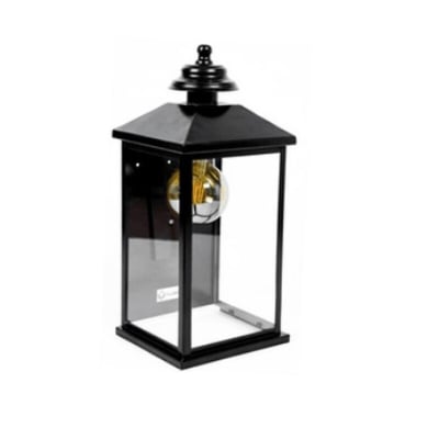 Farol 1L Vero P/ Muro Chapa Negra Chico E27