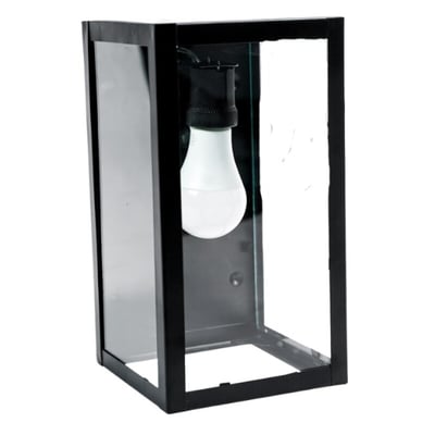 Farol 1L Coni NG E27 Chapa/Vidrio