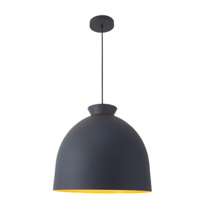 Colgante Blum 1L E27 Negro Liso y Dorado